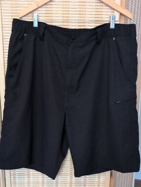 Wrangler Black Hybrid Utility Shorts